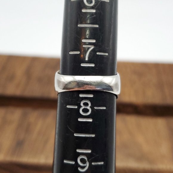 Size 7.5 925 Sterling Silver Oval Large Beautiful Moonstone Ring - Picture 8 of 10